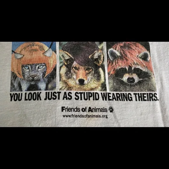 Bundle vegetarian/animal rights/attitude tees worn, loved, not spotless! - Picture 4 of 16